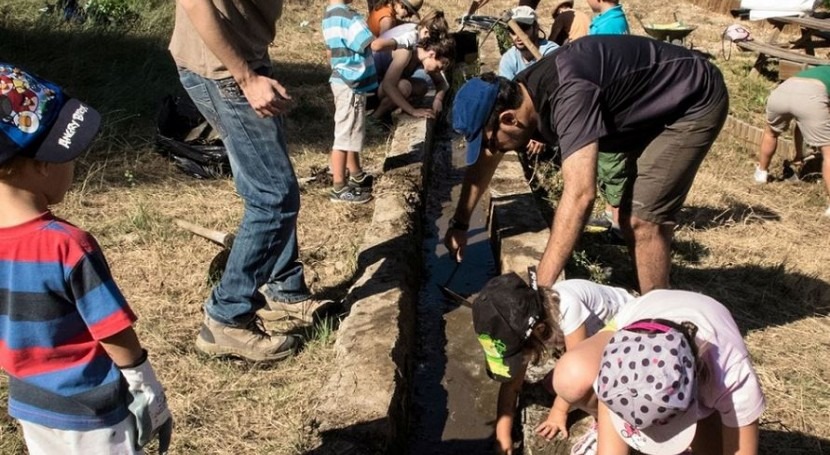 Voluntarios de la Asociación Columbares