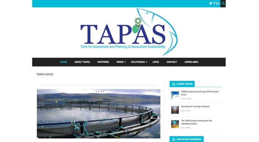 Lanzamiento página web proyecto TAPAS