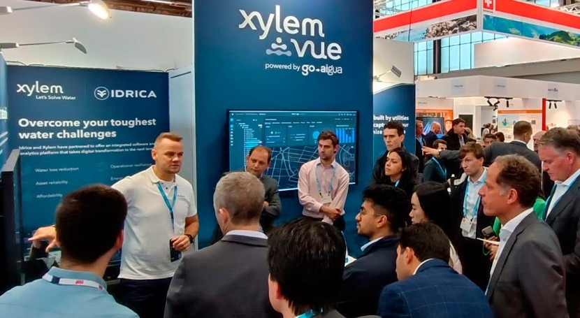 Xylem Vue powered by GoAigua referente digitalización Aquatech Amsterdam 2023