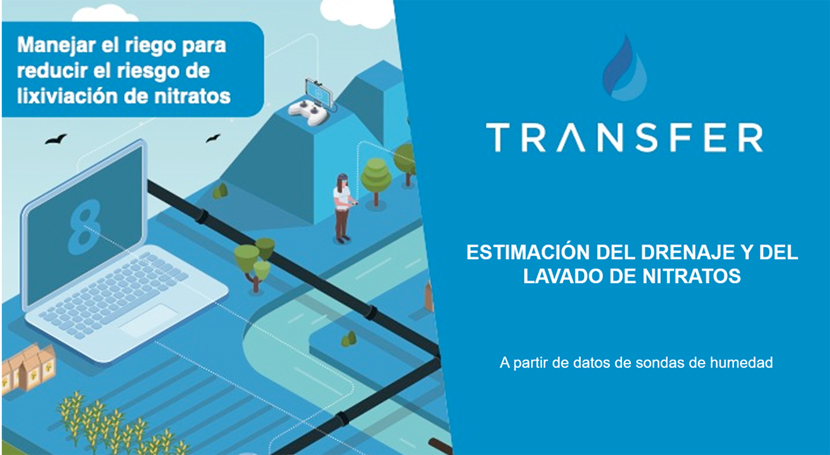 Estimación del drenaje y lavado de nitratos con datos de sondas de humedad